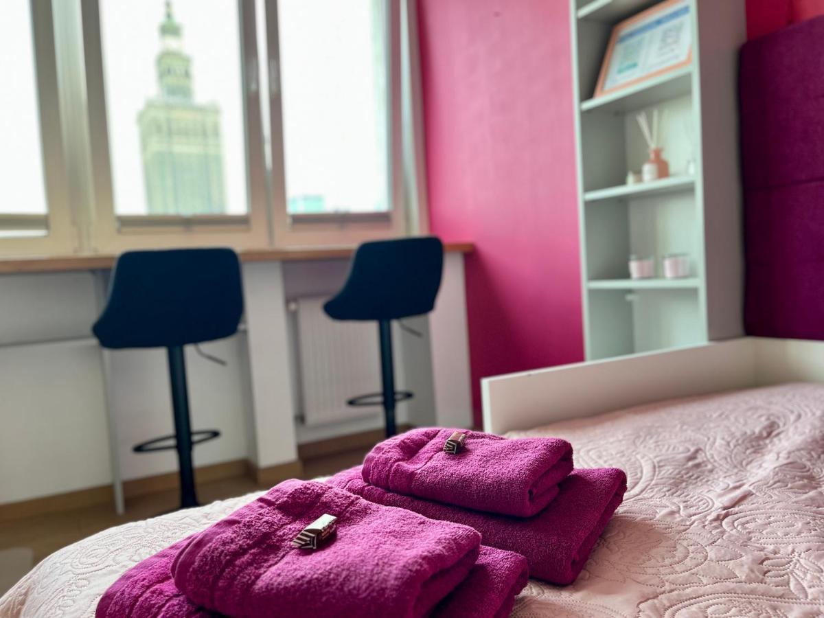 ワルシャワ-- View City Center Pink --アパートメント エクステリア 写真
