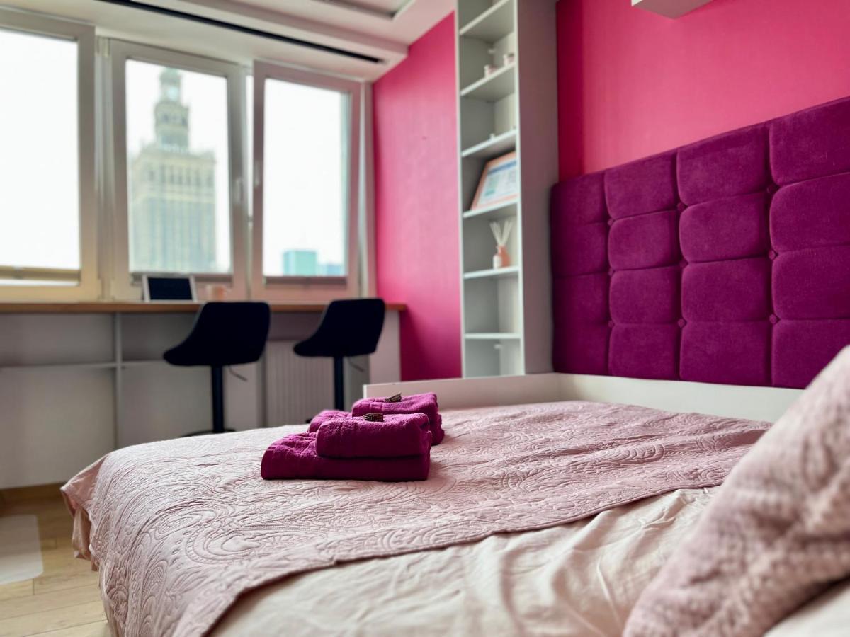 ワルシャワ-- View City Center Pink --アパートメント エクステリア 写真